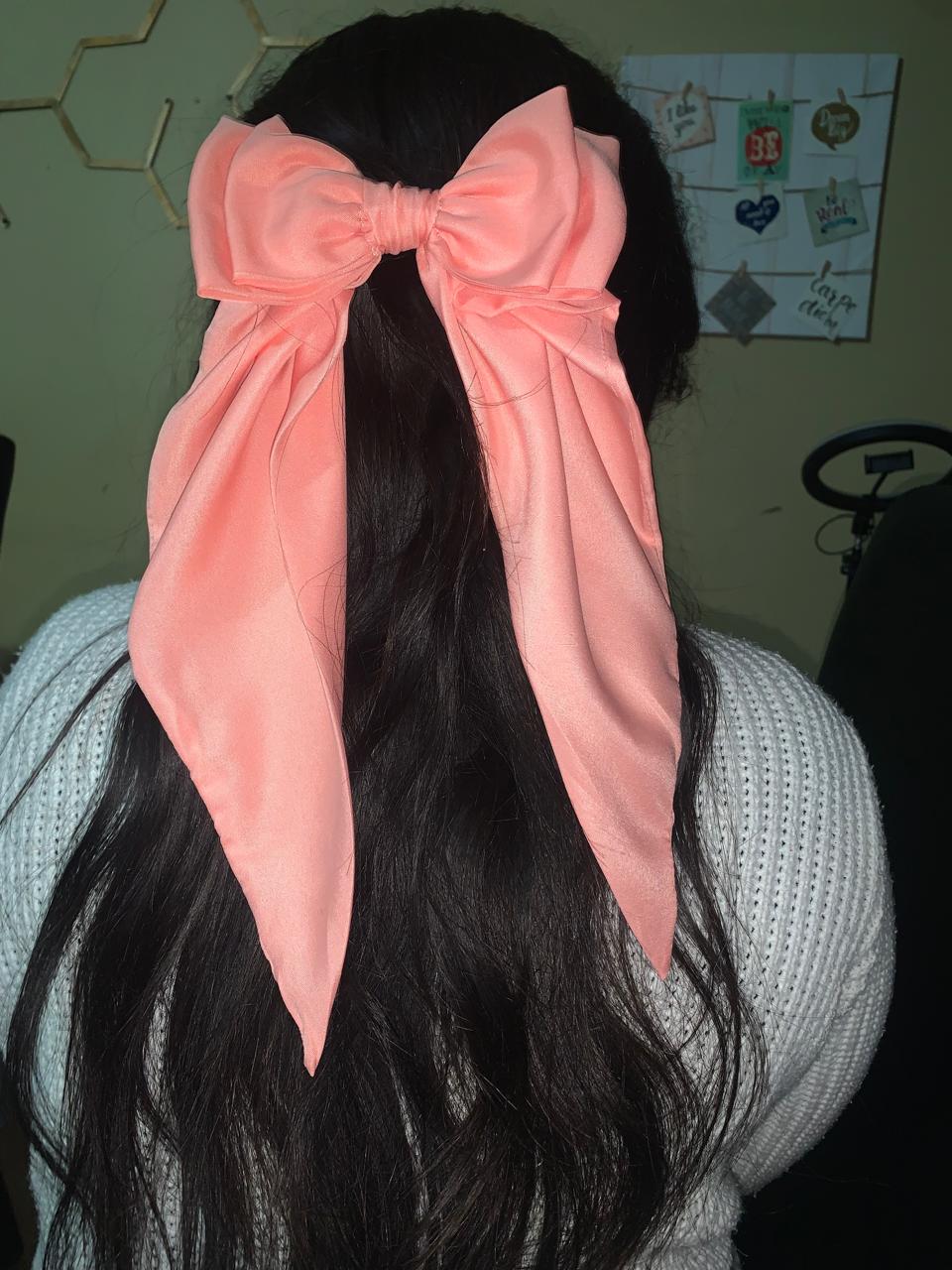 Peachy Hair Bow