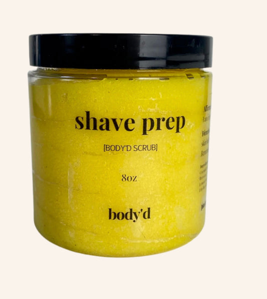 Shave prep scrub
